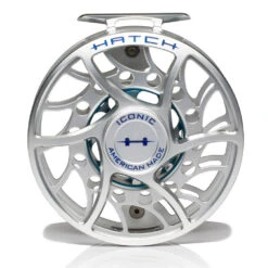 Hatch Iconic 11 Plus Fly Reel -ReelMasters Store Iconic11PlusReelClearBlueMidArborFront