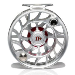 Hatch Iconic 11 Plus Fly Reel -ReelMasters Store Iconic11PlusReelClearRedLargeArborBack