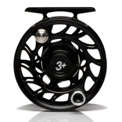 Hatch Iconic 3 Plus Fly Reel -ReelMasters Store Iconic3PlusReelBlackSilverLargeArborBack