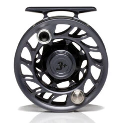 Hatch Iconic 3 Plus Fly Reel -ReelMasters Store Iconic3PlusReelGreyBlackLargeArborBack