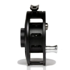 Hatch Iconic 4 Plus Fly Reel -ReelMasters Store Iconic4PlusReelBlackSilverLargeArborSide