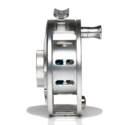 Hatch Iconic 4 Plus Fly Reel -ReelMasters Store Iconic4PlusReelClearBlueLargeArborSide