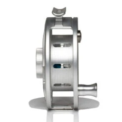 Hatch Iconic 5 Plus Fly Reel -ReelMasters Store Iconic5PlusReelClearBlueLargeArborSide