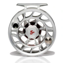 Hatch Iconic 5 Plus Fly Reel -ReelMasters Store Iconic5PlusReelClearRedLargeArborBack