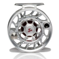 Hatch Iconic 5 Plus Fly Reel -ReelMasters Store Iconic5PlusReelClearRedMidArborBack