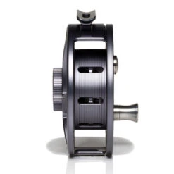 Hatch Iconic 5 Plus Fly Reel -ReelMasters Store Iconic5PlusReelGreyBlackLargeArborSide