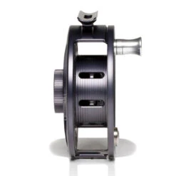 Hatch Iconic 5 Plus Fly Reel -ReelMasters Store Iconic5PlusReelGreyBlackMidArborSide