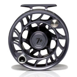 Hatch Iconic 7 Plus Fly Reel -ReelMasters Store Iconic7PlusReelGreyBlackLargeArborBack