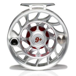 Hatch Iconic 9 Plus Fly Reel -ReelMasters Store Iconic9PlusReelClearRedLargeArborBack