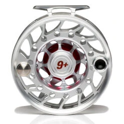 Hatch Iconic 9 Plus Fly Reel -ReelMasters Store Iconic9PlusReelClearRedMidArborBack